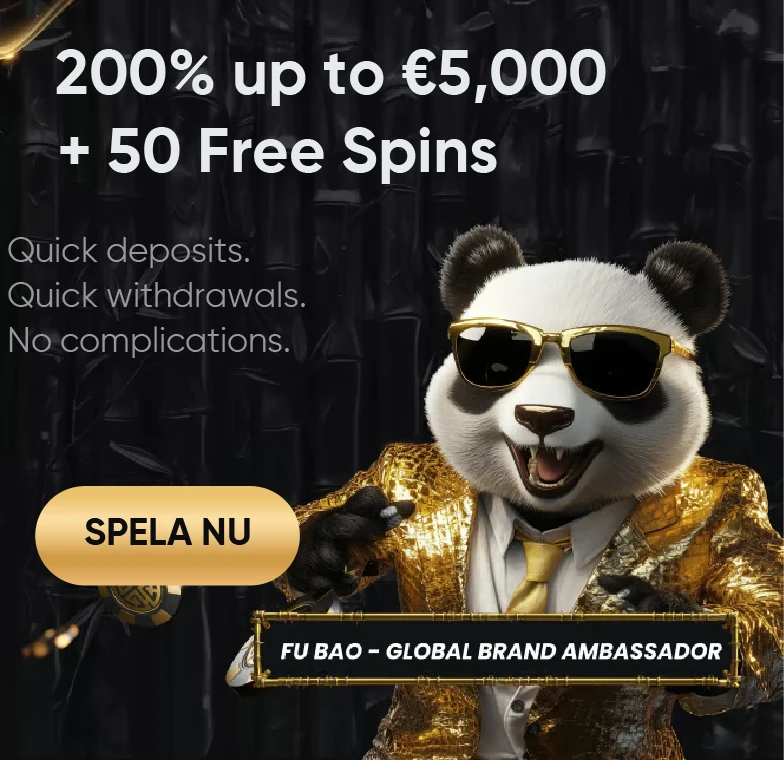 Golden Panda Casino & Sportsbook - 200% Upp Till €5,000